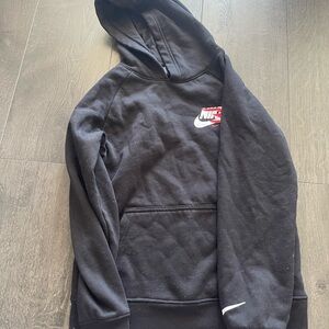 Nike Black Hoodie with White Logo